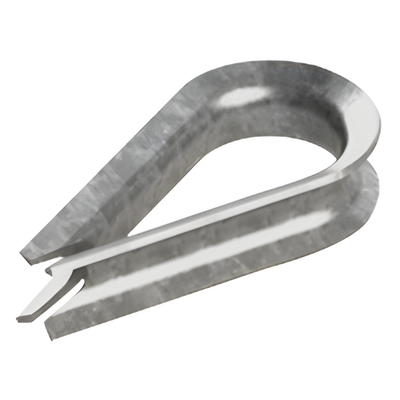 Guardacabo para Cable de Acero / 3/8″ (9.5 mm) / Resistencia 4900 kg / Galvanizado por Inmersión / Diseño Ovalado