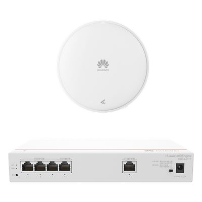 Kit Router Multi-Servicio / 1x GE WAN / 4x GE LAN PoE 50W / Punto de Acceso Wi-Fi 7 / 3.5 Gbps / MU-MIMO 2×2 / Smart Antenna / Montaje Techo y Pared