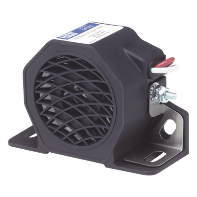 Alarma de Reversa Vehicular / 102 dB(A) / 12-24 VDC / IP64 / SAE F / Tono Dual y Doble