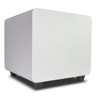 Subwoofer Activo / 10 Pulgadas / 300W RMS / Down-Firing / Recinto Sellado / Crossover Ajustable 33-200 Hz / Acabado Blanco Mate