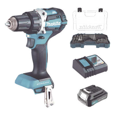 Taladro Rotomartillo Inalámbrico / 18Vcc / 1,900 RPM / 21 Configuraciones de Torque / Motor Brushless / Broquero 1/2″ (12.7 mm)