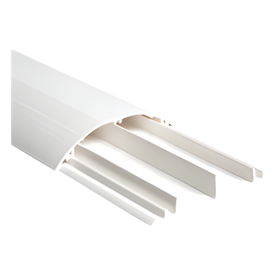 Ducto Media Caña / PVC Autoextinguible / 90.5 x 19.7 x 1220 mm / Área Interna 511.68 mm² / -20°C a +85°C / NOM-001-SEDE-2005