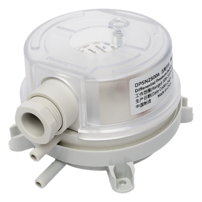 Presostato Diferencial de Aire / Rango Ajustable 500 a 2500 Pa / Contacto SPDT 1.5 A / IP54 / Incluye Manguera 2 m (6.6 ft)