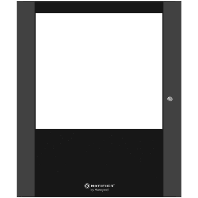 Puerta con Ventana para Gabinete de Control de Incendio / Acero Calibre 16 / Apertura 120° / Tamaño B (Dos Niveles) / Color Negro
