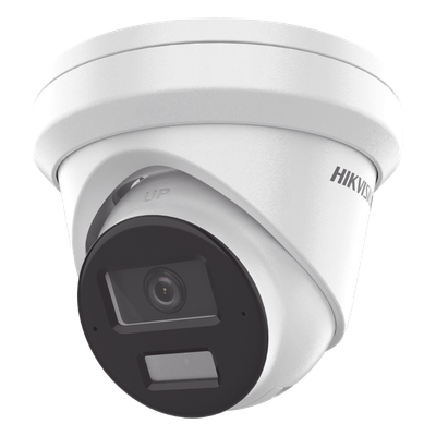 Cámara Turret IP / 6 Megapixel / Dual Light 30 m (98.4 ft) / Lente 2.8 mm / WDR 120 dB / IP67 / PoE