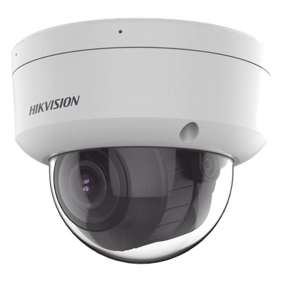 Cámara Domo IP / 8 Megapixel / Lente Motorizado 2.8-12 mm / Dual Light 40 m (131.2 ft) / WDR 120 dB / IP67 IK10 / PoE 802.3af