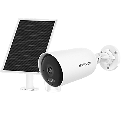 Cámara Bala IP Solar / 4 MP / AOV / Lente 2.8 mm / Iluminación Dual 30 m (98.4 ft) / 4G / IP66