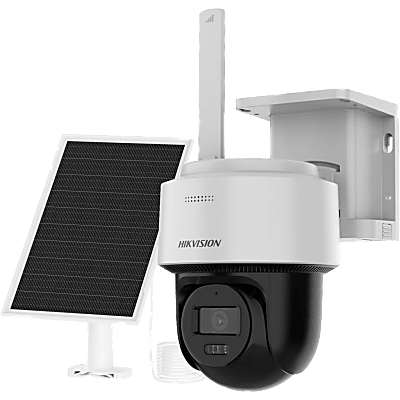 Cámara Solar PT IP / 4 Megapixel / AOV / Dual Light 30 m (98.4 ft) / Audio Bidireccional / IP66 / Panel Solar 8W + Batería 9000 mAh