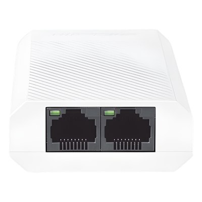 Extensor PoE+ Gigabit / 1 Entrada PoE+ / 2 Salidas PoE+ / 30 W Totales / 200 m (656.2 ft) / Plug and Play