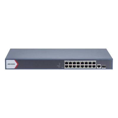 Switch PoE+ Monitoreable / 16 Puertos Gigabit / 1 Puerto Uplink Gigabit / 1 Puerto SFP / Alcance Extendido 300 m (984.3 ft) / 130 W / Gestión en Nube