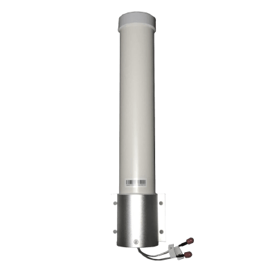 Antena Omnidireccional / 360° Cobertura / 5 GHz / 11 dBi Ganancia / Polarización Dual / IP65 / Montaje en Poste / SMA Macho