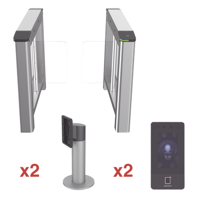 Kit de Torniquete con Terminales Faciales / Montajes Incluidos / Izquierdo y Derecho / Carril 90 cm (2.95 ft) / 3,000,000 MCBF / 4 Pares de IR