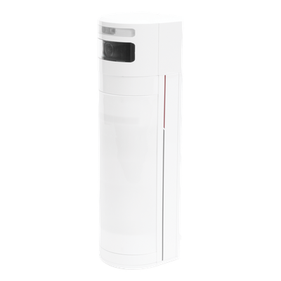 Sensor de Movimiento con Cámara IP / Detección Dual PIR + Microondas / 15 m (49.2 ft) / Ángulo Ajustable 90° a 180° / Inmunidad a Mascotas 40 kg / IP65