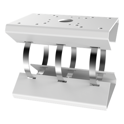 Montaje para Poste / PTZ y Radar / Metal / 200x130x160 mm / 7.87×5.12×6.30 pulgadas / 2.1 kg / Blanco