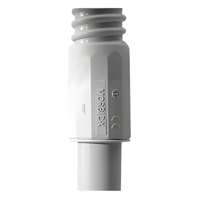 Conector de Transición Rígido-Flexible / PVC 25 mm / Auto-Extinguible / Sin Halógenos / IP65 / -24°C a 60°C