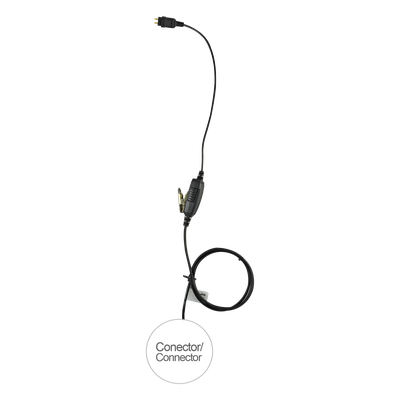 Micrófono de 1 Cable / Serie LOC / Compatible ICOM IC-F4003/4013/2000/4021/4031/4103/4210/4230 / Cables Reforzados con Kevlar / Conector 5 lb