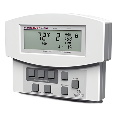 Detector de temperatura y humedad / 4 zonas / -50°C a 150°C / 4 salidas de relé / LCD / 8 eventos de alarma