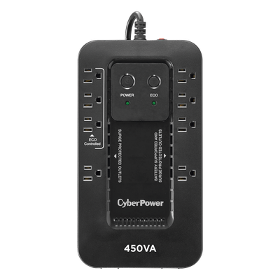 UPS de 450 VA / 260 W / Topología Standby / Modo ECO / 8 Tomas NEMA 5-15R / Entrada 120 Vca
