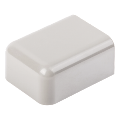 Tapa Final / ABS Resistente a Impactos / UL94V-0 / 0 a 50°C / Color Gris / Sin Herramientas