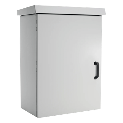 Gabinete de Pared para Exterior / 12 UR / 600 mm de Ancho / 500 mm de Profundidad / Aluminio / IP66 / NEMA 4/12/4X/3/3R