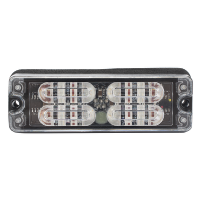 Luz de Advertencia LED de Montaje en Superficie / 12 LEDs de 1 W / 36 Patrones de Destello / 12-24 V / IP67 / SAE Clase I / R65