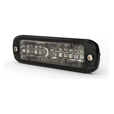 Luz LED Direccional / 12 LED / Rojo/Azul / Perfil Ultradelgado / Sincronización Múltiple / 12-24 VDC / Visibilidad 360°