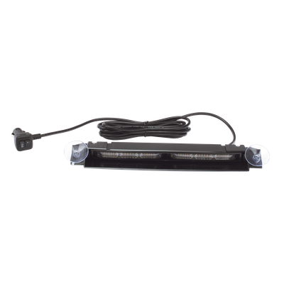 Luz de Visera LED / Dual Color Ámbar/Blanco / 67 Patrones de Destello / 12-24 Vcc / Perfil 1.3 pulgadas / Certificación SAE Clase I