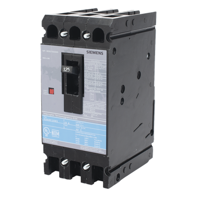 Interruptor Termomagnético / 3 Polos / 125 A / 600 VCA / 18 kA / 400 Hz