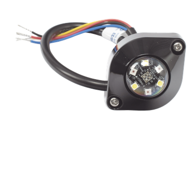 Estrobo Oculto LED / 6 LEDs de Alta Intensidad / 16 Patrones de Destello / IP67 e IP69K / 12-24 VCC / 45.8 x 32.6 x 18.8 mm