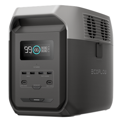 Estación de Energía Portátil / 1536 Wh / 4 Salidas CA 1800 W / 2 USB-C 100 W / Carga Solar 500 W / LiFePO4 / Wi-Fi y Bluetooth