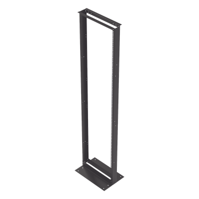 Rack 2 Postes / 19″ EIA-310D / 45 UR / Carga 460 kg / Base L para Piso / Acero al Carbono