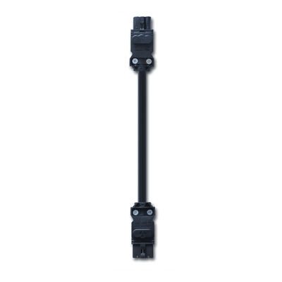 Cable de Unión para Lámparas LED / Conexión Daisy Chain hasta 4 Unidades / 60 cm / 3 Polos / Voltaje Universal 100-240V AC / Sistema Clic sin Herramientas
