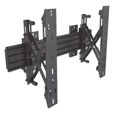 Soporte de Pared para Videowall / Push in – Pop out / VESA 100×100 mm y 400×400 mm / Pantallas 37 a 65 in / Carga 30 kg (66 lbs)