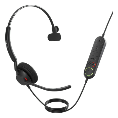 Diadema USB / Monoauricular / Aislamiento de Ruido / Doble Micrófono MEMS / Controladores 20 mm / USB-A y USB-C