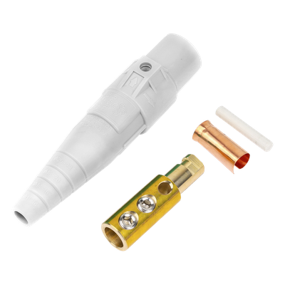 Conector Macho Camlock / 400 Amperes / 600V AC / Compresión 50-95 mm² / Plástico Ingeniería / Identificación por Color