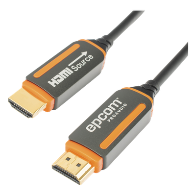 Cable HDMI de Fibra Óptica / 30m (98.43 pies) / 4K@60Hz / 18Gbps / HDCP 2.2 / Versión 2.0 / Resistente EMI/RFI