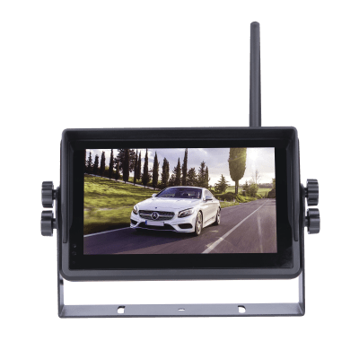 Monitor para Sistema de Reversa / 7 Pulgadas Táctil / 2 Cámaras Simultáneas / Soporte 4 Cámaras / IR 11 LEDs / -20°C a 70°C