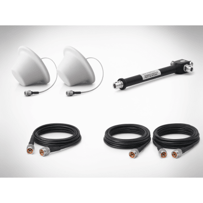 Kit de Expansión de Antenas / 2 Domos / Divisor 3 Salidas / Jumpers 3 m (9.8 ft) y 15 m (49.2 ft)