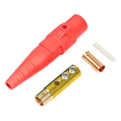 Conector Camlock / 400 A / Hembra / 600 V AC / 4/0 AWG / 50-95 mm² / Rojo