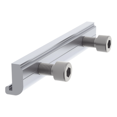 Conector de empalme / Aluminio anodizado anticorrosivo / Riel 3 y 7 / Industrial