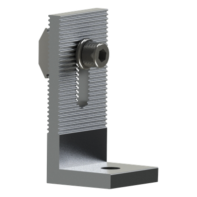 Soporte L / Aluminio Anodizado / 40 x 40 x 85 mm / 0.13 x 0.13 x 0.28 ft / 18 g / Rieles 5 y 8 mm