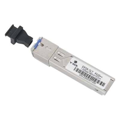 Módulo SFP EPON / 1.25 Gbps Simétrico / Alcance 20 km (12.4 mi) / PX20++ / SC/UPC / Temperatura Extendida 0-70°C