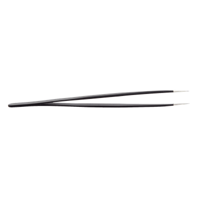 Pinzas Antiestáticas / Acero Inoxidable / Mango Esbelto / Punta Afilada / 14 cm (5.5 in) / 14 g / SMD y Semiconductores