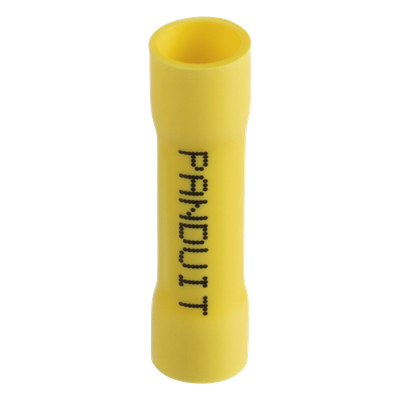 Conector de Empalme a Tope / 12-10 AWG / 300V / Vinilo Aislado / Amarillo / 25 Piezas