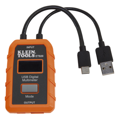 Multímetro Digital USB / Voltaje 3-20 V DC / Corriente hasta 5 A / Registro 1000 Horas / USB-A y USB-C / Resistente a Caídas 2 m (6.6 ft)