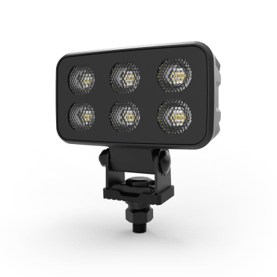 Luz de Trabajo LED Cuadrada / 4630 Lúmenes / 6 LED / 12-24 Vcd / Haz Amplio 64 x 101 mm / IP Resistente a Impactos
