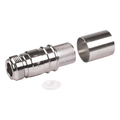 Conector Coaxial N Hembra / Plegable / Pin Cautivo Sin Soldadura / 50 Ohm / Para Cable LMR600-LP600