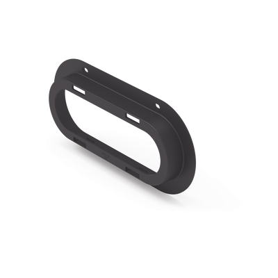 Brida de Policarbonato / Accesorio para Plafón ED3040-ED3060 / Resistente a Impactos / Color Negro UV