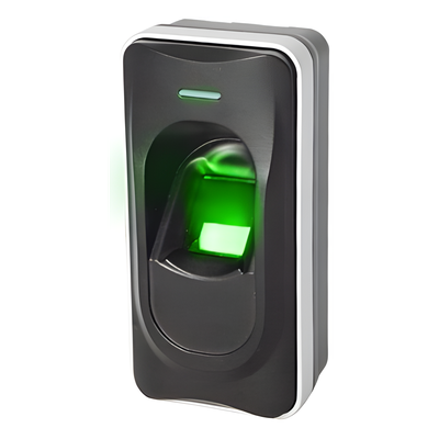 Lector Esclavo de Huella y Proximidad / RS-485 / IP65 / Sensor Óptico Antirrayaduras / 50 x 102 x 37 mm / 0 a 45 °C