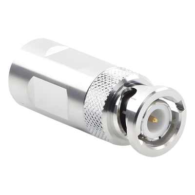 Conector BNC Macho / Auto-sujetado / 50 Ω / 0–4000 MHz / Para cable FSJ150A